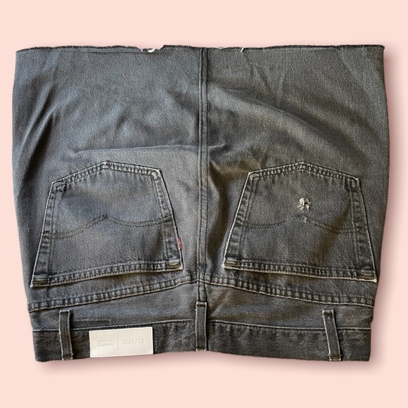 Re/Done Levi Black Jean Mini Skirt Sz 30 - Picture 3 of 4